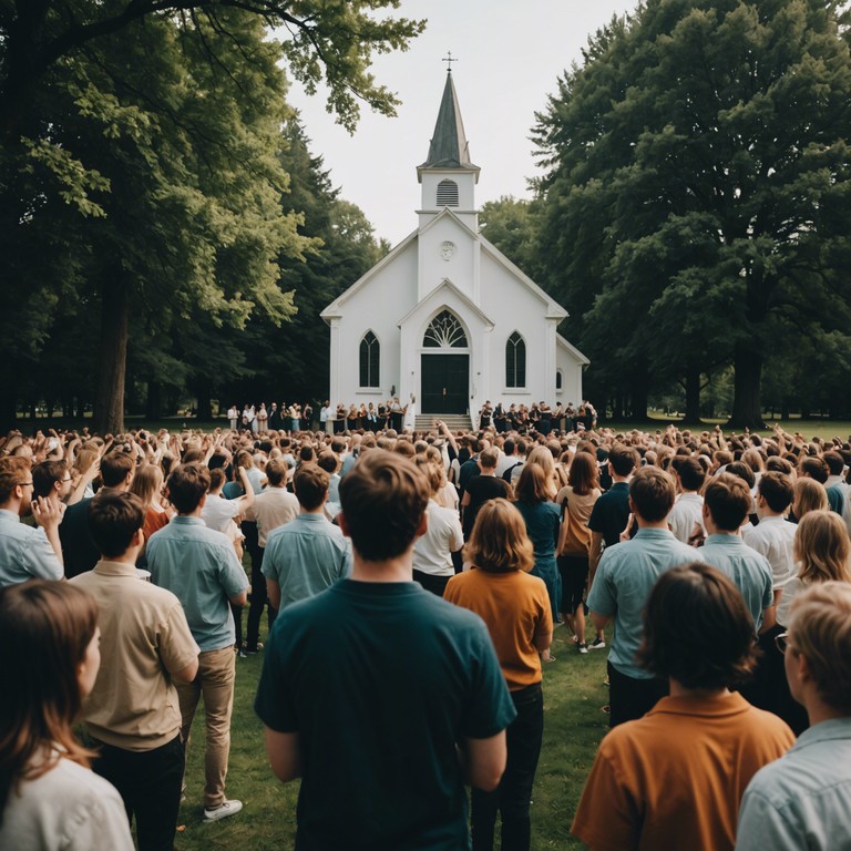 An exuberant gospel song that blends the powerful sound of a church organ with a lively gospel choir, aiming to elevate the spirits of all who listen while promoting a message of unity and joy.