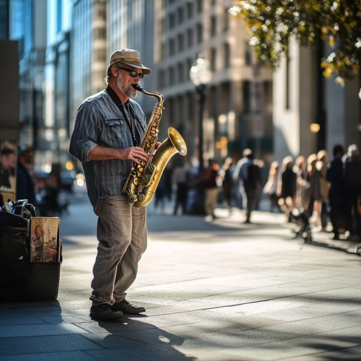 An upbeat celebration of a lively summer day with infectious rhythms, vibrant melodies, and a bustling city backdrop. A perfect feel good tune that invites dancing and toe tapping, capturing the essence of urban exuberance