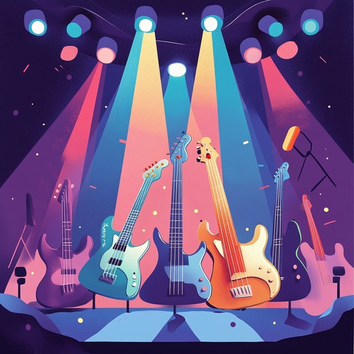 This instrumental track fuses groovy funk basslines with rocking guitar riffs, creating an upbeat and playful soundscape that invites listeners to dance and enjoy the energetic rhythms.