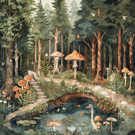 Take a charming journey through an enchanted woodland where whimsical melodies dance through the air. This sophisticated children's instrumental features a delightful blend of flutes, gentle percussion, and soft strings, creating an atmosphere full of wonder and discovery. Perfect for sparking imagination and evoking a sense of playfulness.