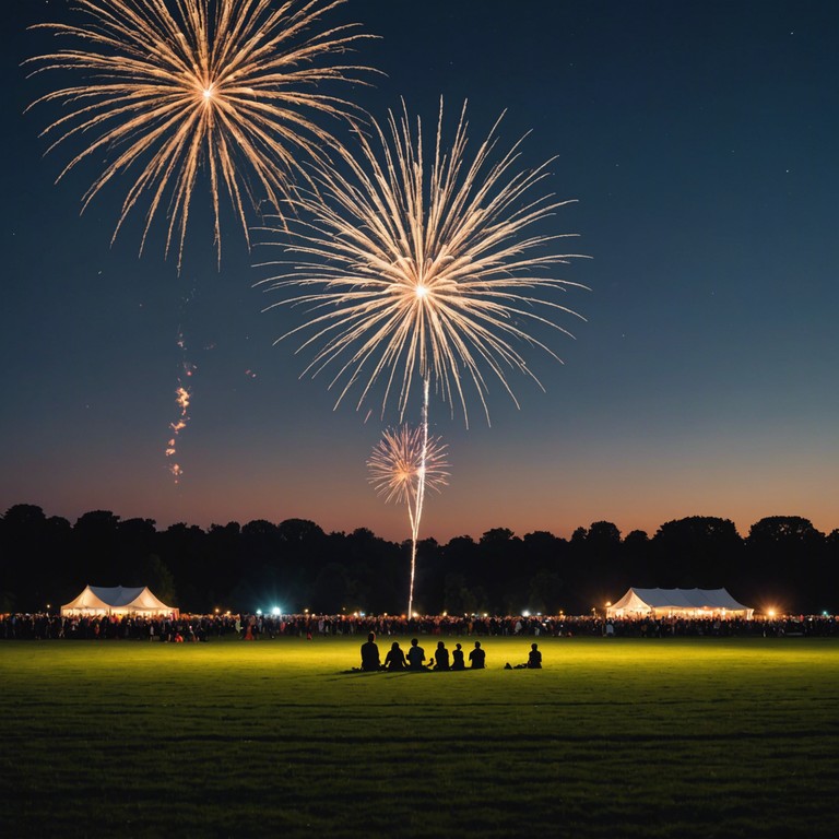 A captivating instrumental that weaves the sounds of traditional americana with a modern festive spirit, embodying the essence of a nation's pride and joy during a national celebration. Utilizing the rich, resonant tones of a steel guitar, this composition evokes feelings of unity and festive patriotism, perfect for national holidays and communal gatherings.