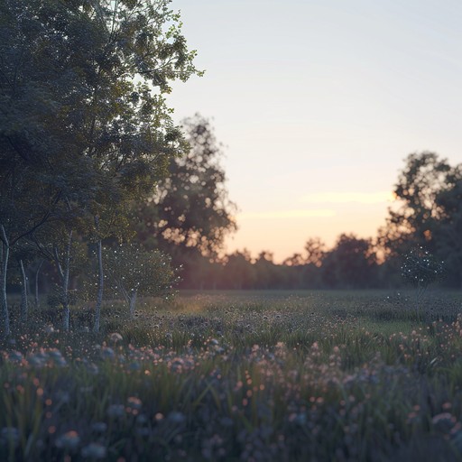 Soft and minimalistic, this composition expresses the tranquility of walking through a meadow at twilight. Delicate piano harmonies are paired with ambient textures, creating a soothing and reflective auditory experience.