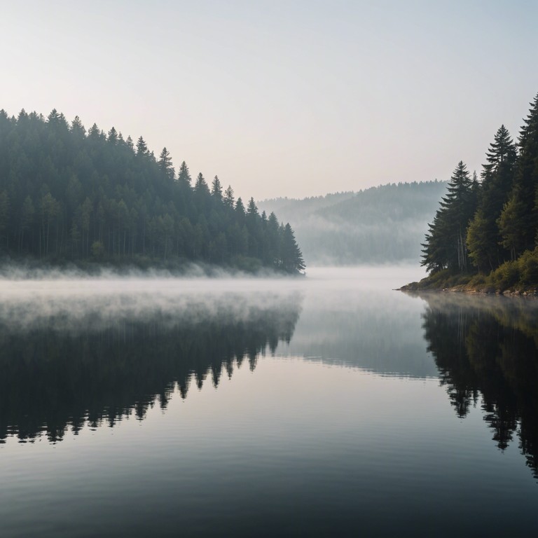 Imagine the gentle movement of delicate piano notes that resonate like whispered tales, swirling with the soft echoes of days gone by amid a serene, misty morning.