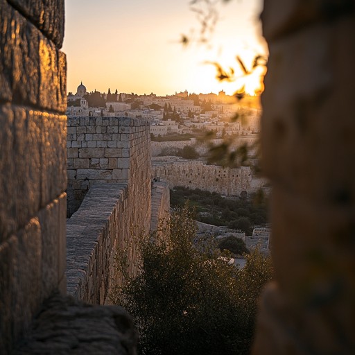 A soothing instrumental piece featuring delicate harp harmonies inspired by ancient jewish musical traditions, evoking the tranquil atmosphere of zion's sacred past.