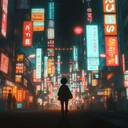 an electrifying immersion into tokyo's vibrant nighttime cityscape