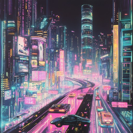 Immerse yourself in an electrifying soundscape where pulsating synths and driving bass lines propel you through the heart of a futuristic metropolis. The track builds intensity with layered electronic textures, capturing the essence of a neon drenched cyberpunk world filled with energy and movement.