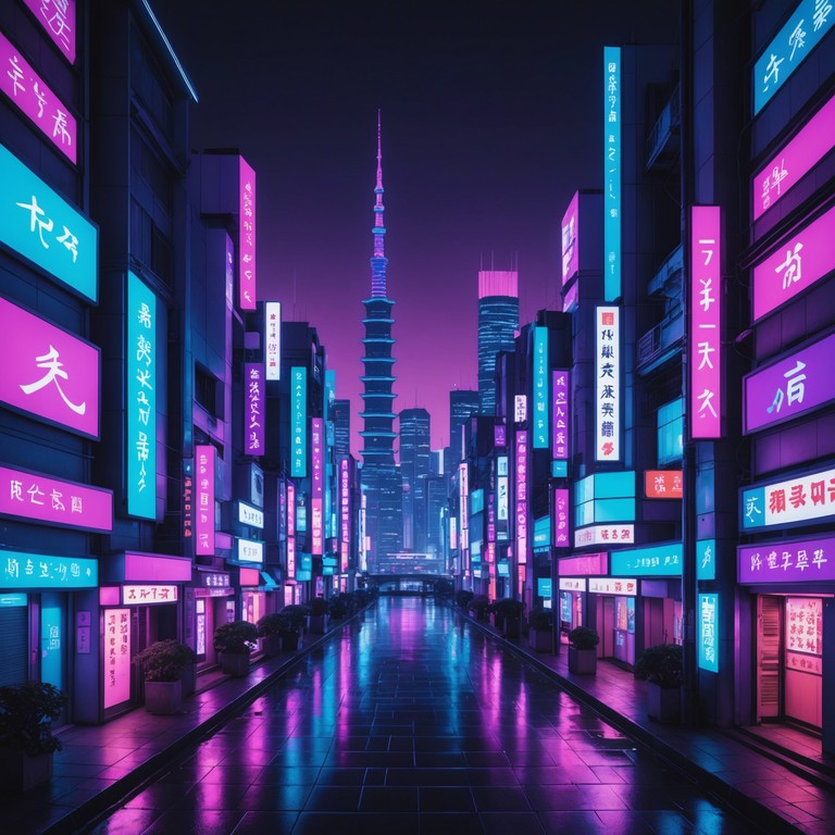 Imagine an audio journey through the contrasting worlds of old and new tokyo, where the timeless sound of the shamien meets the futuristic pulse of synthwave, crafting an unnerving yet compelling experience.