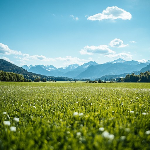 This piece enchants with a tranquil accordion melody echoing through the serene bavarian mountain landscapes, creating an atmosphere for peaceful introspection and quiet reflection.