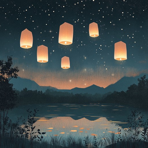 An enchanting instrumental composition that transports listeners to a whimsical world where magic lanterns float among the stars, weaving light and shadows into a cinematic tapestry of wonder and delight.