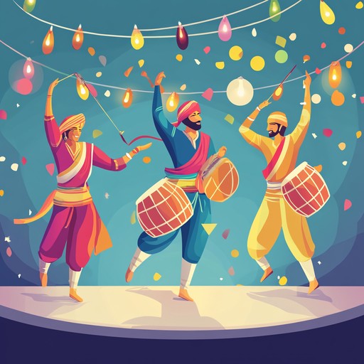 An electrifying instrumental track that blends traditional bhangra rhythms with modern electronic dance sounds, creating an irresistible beat that compels listeners to move. The song features dynamic dhol drums, vibrant synths, and infectious melodies, capturing the festive spirit of punjabi dance.