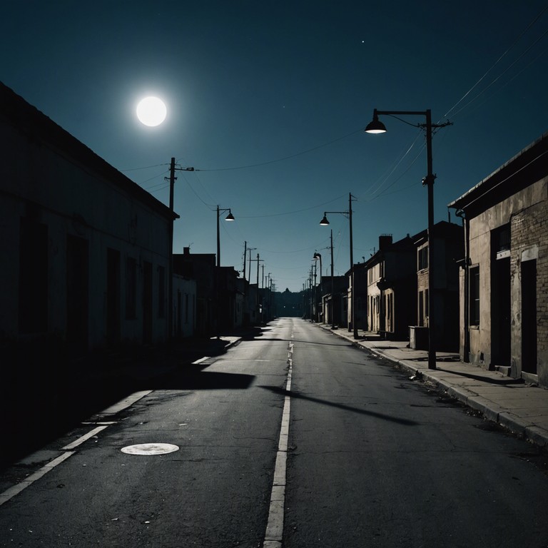 A chilling instrumental that combines classic funk grooves with the shadowy depths of rock to create an immersive experience of nocturnal mystery. The music paints a soundscape of deserted streets under the moon’s pale glow, where every beat and riff echoes like footsteps in the fog.