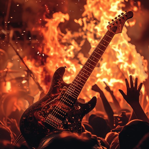 A high energy hard rock anthem with searing guitar riffs, powerful drumming, and spirited solos, embodying an unyielding sense of drive and ambition. The track builds in intensity, drawing listeners into an electrifying musical journey.