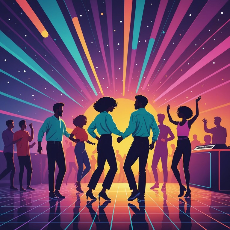 Revisiting the glamour of 70s discotheques using the vibrant energy of contemporary electronic synthesizers, this track is a fusion of two eras. It's designed to get feet moving and enhance the energy of any modern soirée with a hint of classic charm.