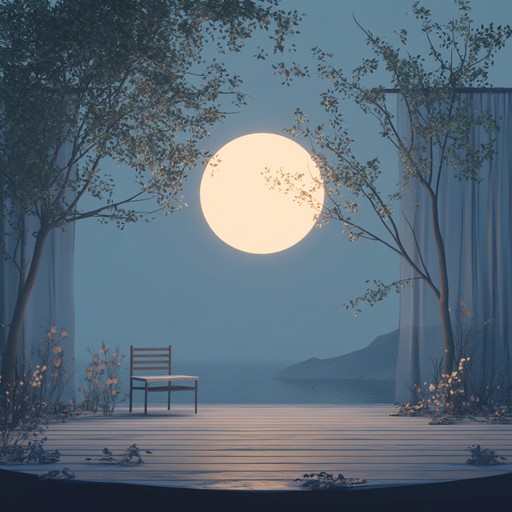 This track brings listeners to a serene, twilight stage where gentle piano tunes evoke nostalgic feelings of a broadway theatre, creating a calming and soothing atmosphere.