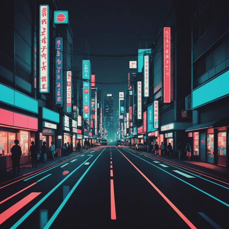 Imagine exploring the vibrant nightlife of tokyo as soothing melodies resonate, blending modern j pop with an undercurrent of tranquility that feels like floating through a cityscape bathed in colors.