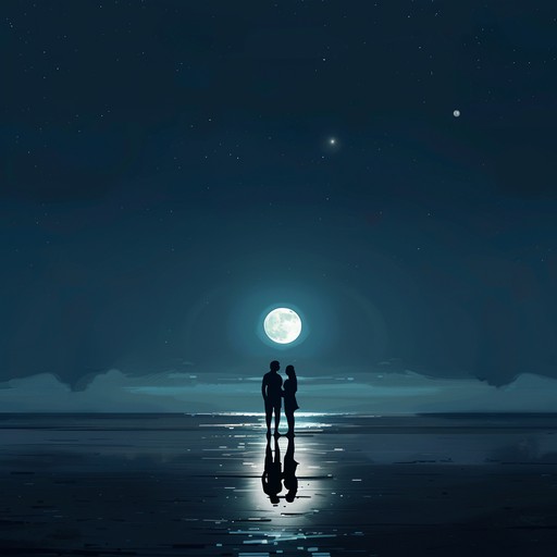 Feel the caress of gentle bossa nova chords set against a moonlit beach. With each soft guitar strum, the night becomes more intimate, the shore a perfect stage for romance, drawing hearts closer under the stars.