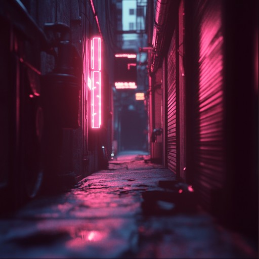 A moody lofi track capturing nocturnal urban tension, using electric piano and ambient city sounds to create an anxious, reflective atmosphere.