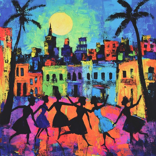 A lively and bold instrumental mambo piece that captures the vibrant energy of havana nights, featuring strong brass sections, driving percussion, and spirited piano melodies.