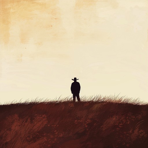 This hauntingly beautiful country instrumental tells the story of a lonely cowboy riding through the desolate plains, remembering lost love and better times. The melody is carried by a mournful harmonica, accompanied by gentle acoustic guitar fingerpicking and the slow, steady rhythm of a bass guitar. The song evokes a sense of nostalgia, solitude, and the vast, empty landscapes of the american west.