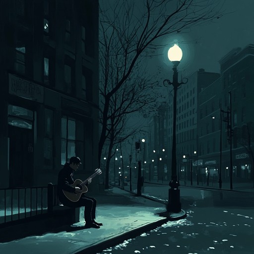 An instrumental blues piece that tenderly captures the feelings of solitude and introspection during quiet midnight hours, featuring soulful guitar melodies that evoke deep emotions and a sense of longing.