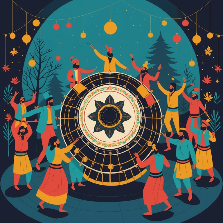 This alternative title captures the essence of connecting to spiritual realms through the lively and vibrant rhythms of bhangra music, enhanced with the emotional depth of traditional folklore and energetic beats.