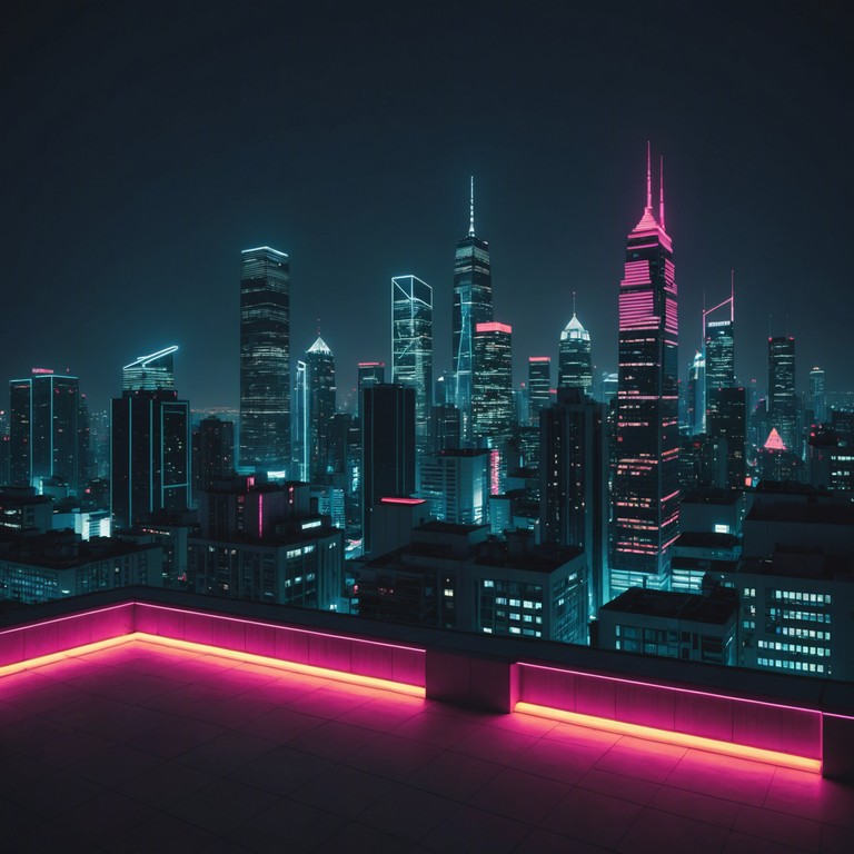 As night falls over the city, delicate synthesizer melodies interweave with futuristic rhythms to create an atmosphere that is contemplative and immersive. This instrumental narrative invites listeners on a nocturnal exploration of both their surroundings and inner selves, highlighted by the contrasting softness of the melodies against the complex, yet comforting, rhythms of life around them.