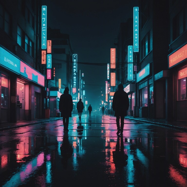 A track that captures the essence of a retro futuristic cityscape, powered by pulsating drum patterns and ethereal synth layers, creating an immersive nighttime drive feel