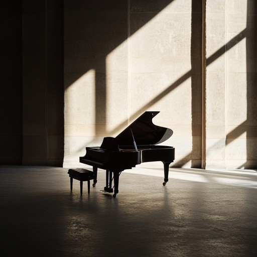 Sparse, delicate piano notes create an anxious and tense atmosphere. Each note echoes through silence, creating a haunting and minimalist soundscape that keeps the listener on edge throughout.