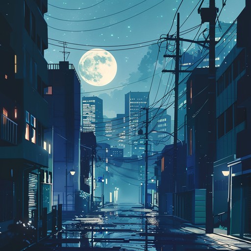 A track combining restless beats with calming rhythms, capturing the essence of anxious yet relaxing nighttime feelings.