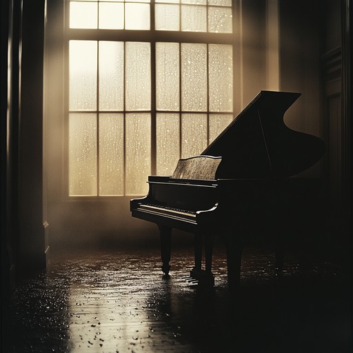 Single piano notes resonate in a minimalist arrangement to evoke solitude and melancholic reflection. Ideal for moments of introspection, it invites listeners to immerse in gentle yet profound sadness.