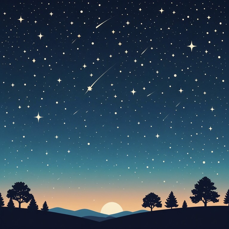 This instrumental composition features a soft, flowing melody that evokes the quiet serenity of a starlit sky, ideal for lulling children into a deep, peaceful sleep. The piece uses simple harmonies and a light dynamic to maintain a dreamy atmosphere throughout, making it a perfect accompaniment for bedtime or quiet playtime.