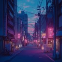 serene city nights with calming, electrifying synth compositions echoing.