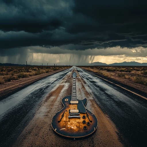 An intense instrumental that captures the raw spirit of americana with aggressive guitar riffs, pounding drums, and a relentless energy that evokes images of wild landscapes and rebellion