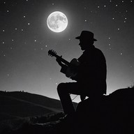 gentle strums echoing through tranquil nights.