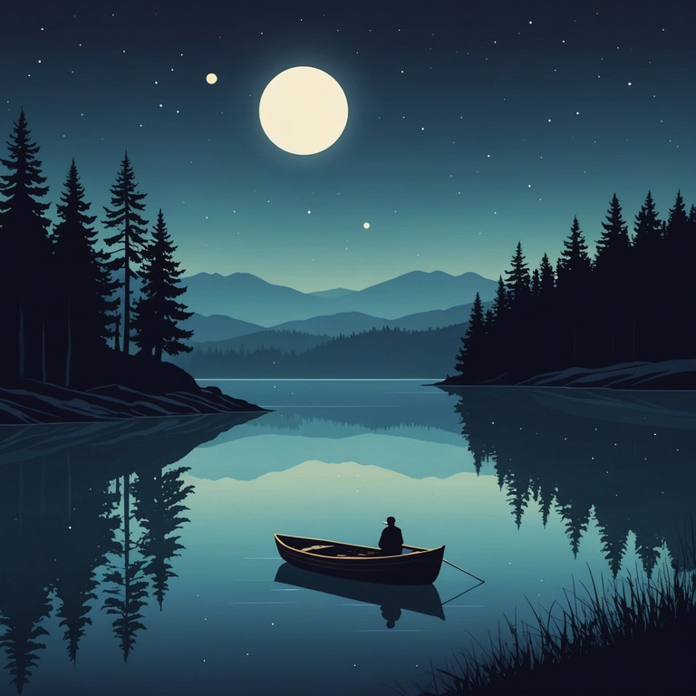 This track captures the essence of a moonlit expanse of water under a clear, star filled sky, with the gentle undulations radiating a calm yet intense atmosphere. The music intensifies the sense of something lurking beneath the serene surface.