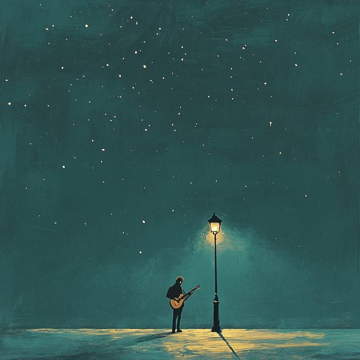 A heartfelt guitar tune under the midnight sky, carrying the listener through a journey of emotions with its tender, expressive notes reminiscent of solitude and reflection