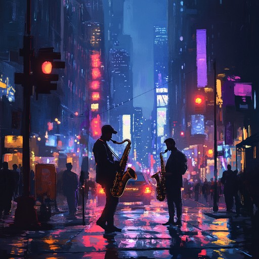 A powerful jazz and soul fusion track featuring intense instrumentals and hard hitting rhythms. The melodies dance with passion, creating an electrifying urban night atmosphere. Perfect for capturing the essence of an energetic cityscape.