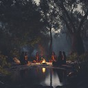 meditative tribal sounds mixed with soothing ambient vibes