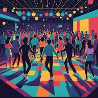 energetic beats, vibrant synths, dance floor ready