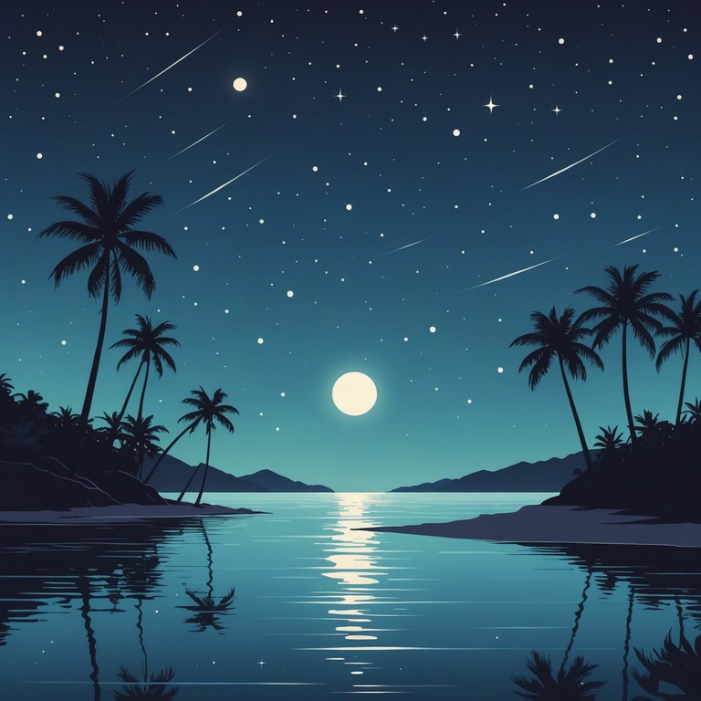 This track creates an atmosphere of calm and tranquility, resembling the gentle whisper of water in a remote tropical lagoon under a star laden sky. Ideal for unwinding after a long day or for meditative practices, the music features the harmonious play of a steelpan, invoking the essence of a serene tropical evening.