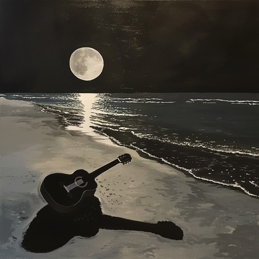 A chilling bossa nova track where soothing melodies blend with a subtle sense of danger. Guitar strums evoke moonlit scenes by the beach, underscored by a feeling of hidden secrets. Ideal for creating a serene yet disquieting mood.