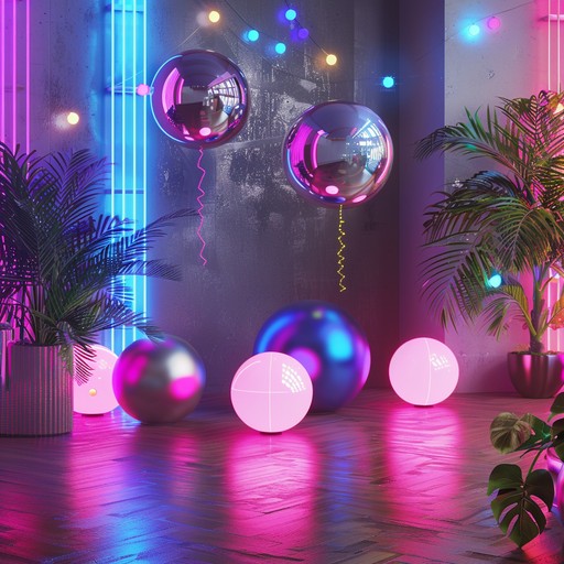 Step into an 80s inspired holiday party with catchy synth melodies and vibrant rhythms. This track exudes the energy and joy of retro holiday celebrations, complete with neon decor and enthusiastic dance moves.