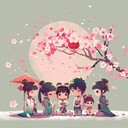 uplifting anime tune inspired by spring festival joy.