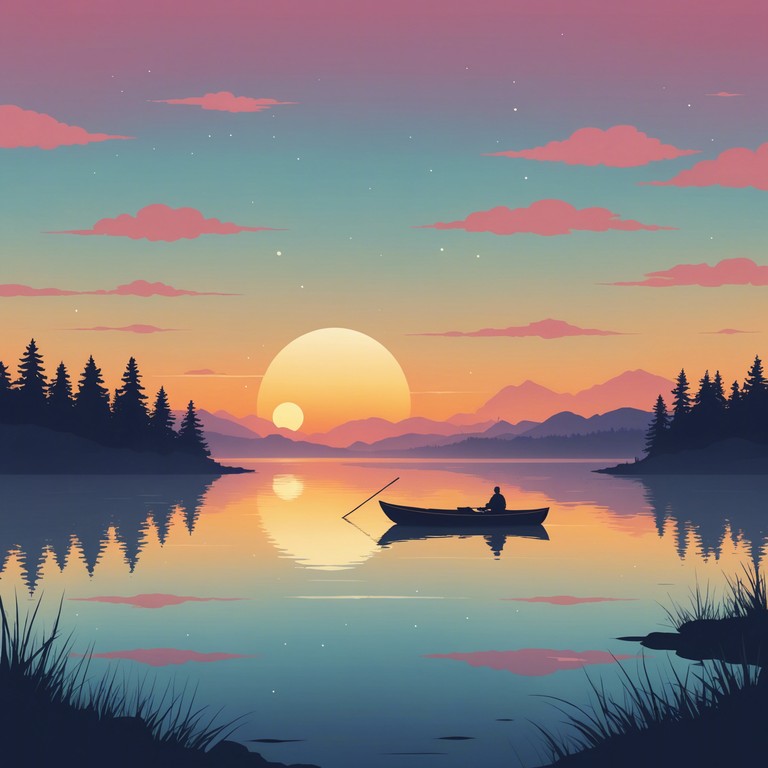 This track embodies a mellow, soothing vibe perfect for evening relaxation. A gentle melody played on an electric piano creates an atmosphere of winding down as the day fades into a soft, picturesque sunset. The music flows like a peaceful river, ideal for introspection or quiet evening gatherings.