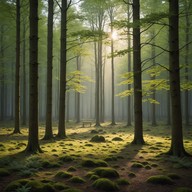 soothing nature sounds with soft music