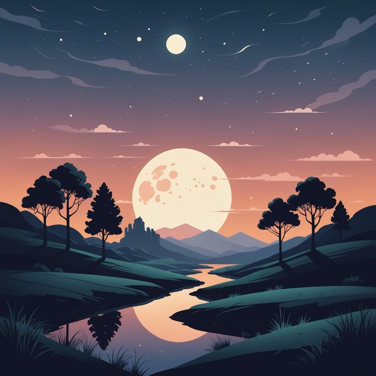 An instrumental track where ethereal dream like atmospheres blend seamlessly with lively swing rhythms, creating a nostalgic yet futuristic soundscape perfect for reflective evenings. The music captures a sense of timelessness with a whimsical twist, incorporating elements of both genres to evoke a unique auditory experience.