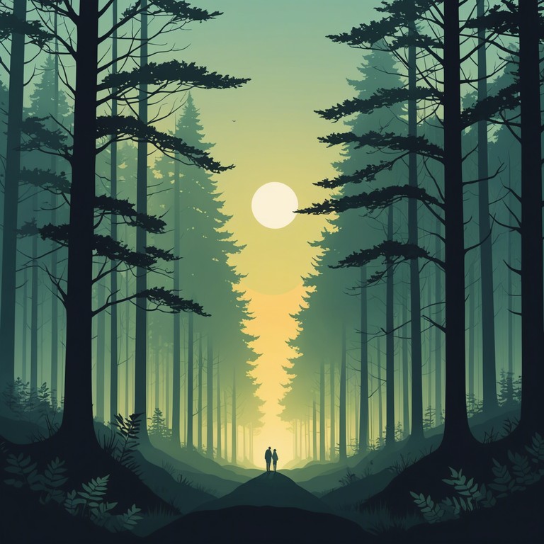 A peaceful composition that encapsulates the serene whispers of a lush forest in summer. Harmony intertwines with nature's whispered secrets, creating a tranquil auditory escape that reflects the delicate rustling of leaves and distant bird songs.