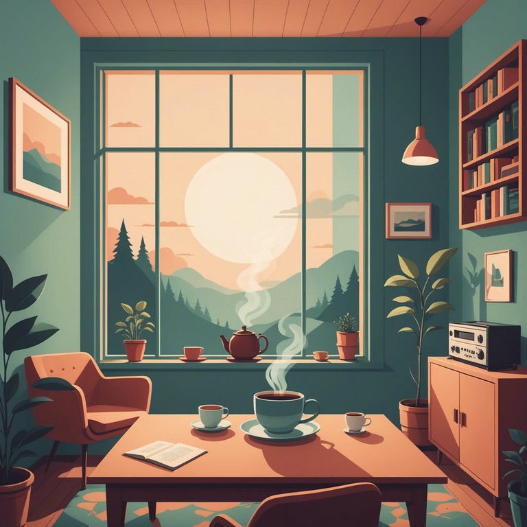 An instrumental that softly envelops you in its gentle lofi beats and rhythmic electric piano tunes, creating a serene auditory experience suitable for relaxation or contemplation.
