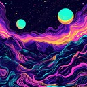 bizarre and vibrant journey through an electric soundscape tapestry