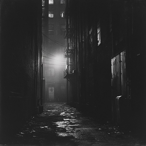 A track capturing the haunting mood of empty streets at night, where every footstep echoes ominously amidst ambient sounds, creating a chilling atmosphere.